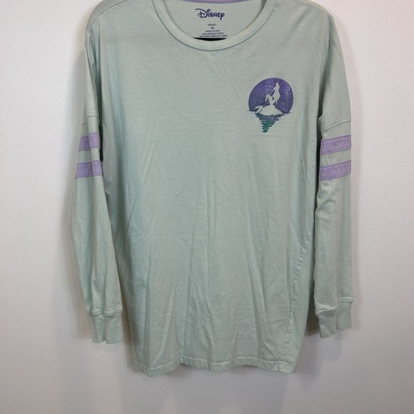 Disney The Little Mermaid Atlantica Spell Out Jersey Medium Disney Ombre - Picture 4 of 9